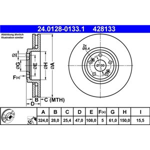 24.0128-0133.1 Тормозной диск ATE - Top1autovaruosad