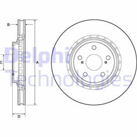 BG4691C Bromsskiva DELPHI