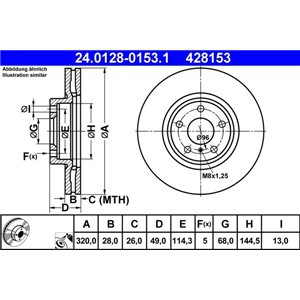 24.0128-0153.1 Тормозной диск ATE - Top1autovaruosad