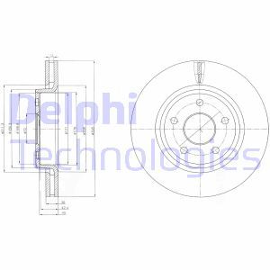 BG9058 Brake Disc DELPHI - Top1autovaruosad