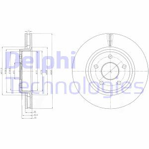 BG9058 Тормозной диск DELPHI - Top1autovaruosad
