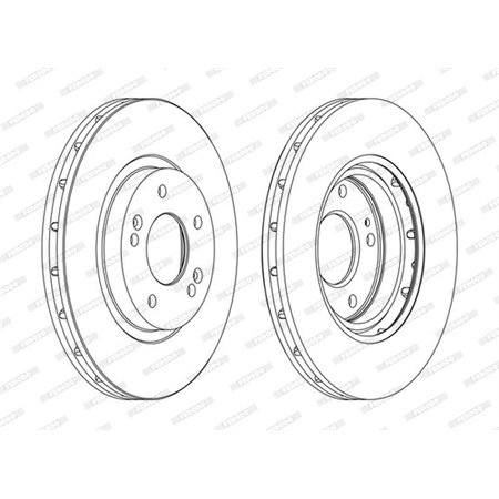 DDF1292C Brake Disc FERODO