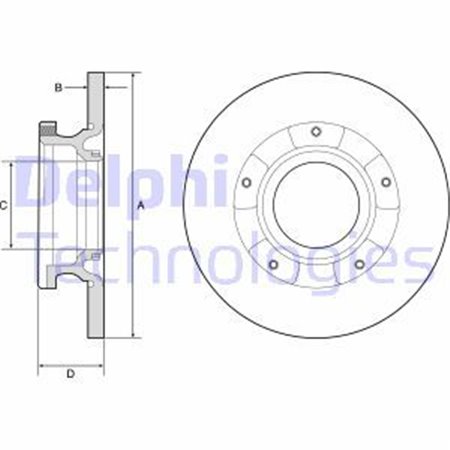 BG4784C Bromsskiva DELPHI