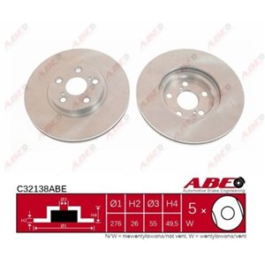 C32138ABE Brake Disc ABE - Top1autovaruosad