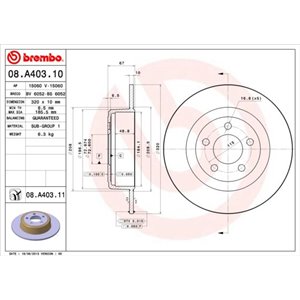 08.A403.11 Jarrulevy BREMBO - Top1autovaruosad