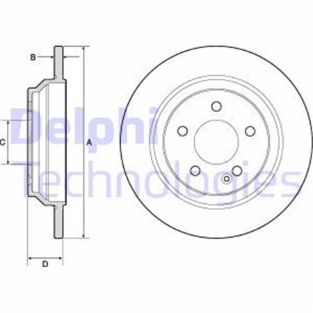 BG4811C Brake Disc DELPHI