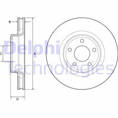 BG4831C Brake Disc DELPHI