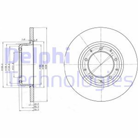 BG3982C Brake Disc DELPHI