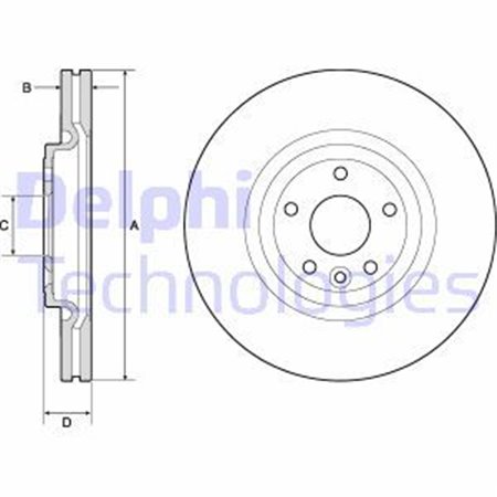 BG9166C Brake Disc DELPHI