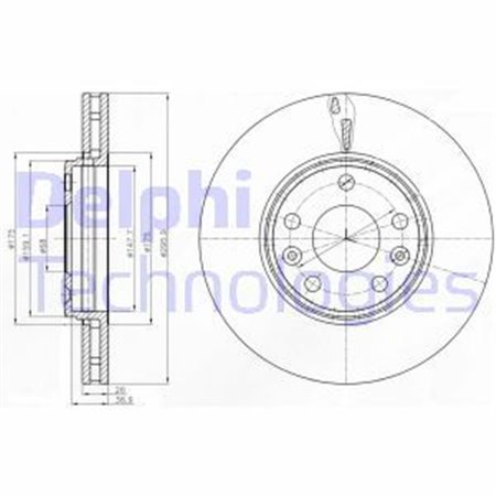 BG4264 Bromsskiva DELPHI