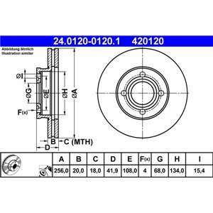 24.0120-0120.1 Тормозной диск ATE - Top1autovaruosad