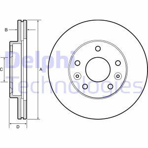 BG4455 Brake Disc DELPHI - Top1autovaruosad