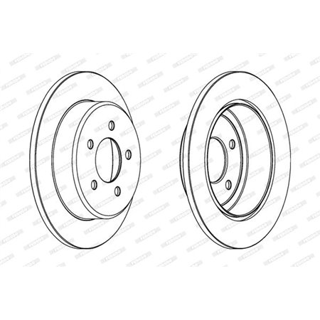 DDF1492 Brake Disc FERODO