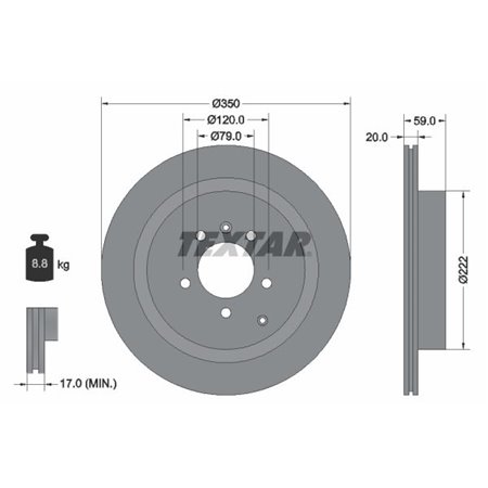 92147703 Brake Disc TEXTAR