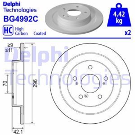 BG4992C Piduriketas DELPHI