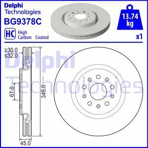 BG9378C Bromsskiva DELPHI - Top1autovaruosad