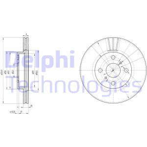 BG3520 Bromsskiva DELPHI - Top1autovaruosad