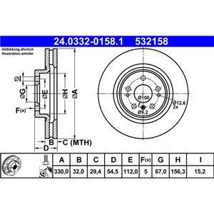 24.0332-0158.1 Тормозной диск ATE - Top1autovaruosad