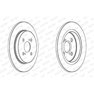 DDF1781C Тормозной диск FERODO     