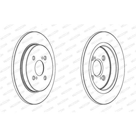 DDF1781C Brake Disc FERODO