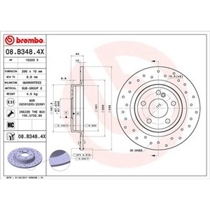 08.B348.4X BREMBO Piduriketas     