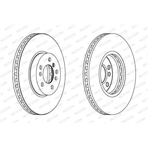 DDF1256C-1 Brake Disc FERODO - Top1autovaruosad