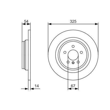 0 986 479 D10 Brake Disc BOSCH