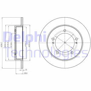 BG4289  Brake disc DELPHI 