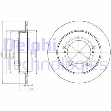 BG4289 Brake Disc DELPHI