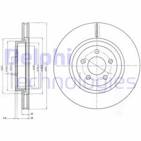 BG9050 Brake Disc DELPHI