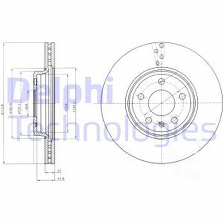 BG4079C Brake Disc DELPHI