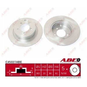 C45027ABE Brake Disc ABE - Top1autovaruosad