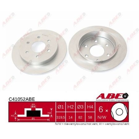 C41052ABE  Brake disc ABE 