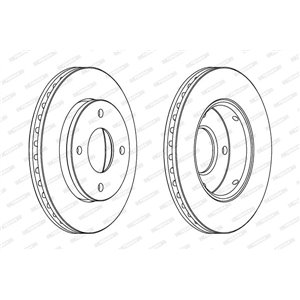 DDF1621C Brake Disc FERODO - Top1autovaruosad