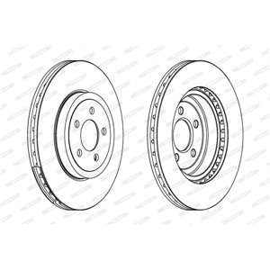 DDF1765C-1 Brake Disc FERODO - Top1autovaruosad