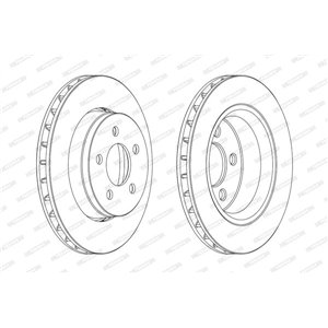 DDF1759 Brake Disc FERODO - Top1autovaruosad