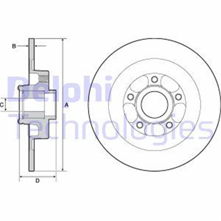 BG9138RS Тормозной диск DELPHI