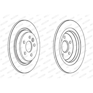 DDF1720C Тормозной диск FERODO     
