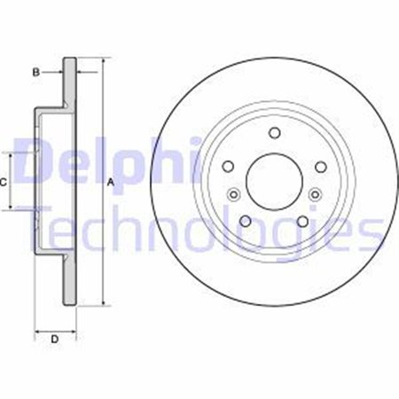 BG4807C Brake Disc DELPHI