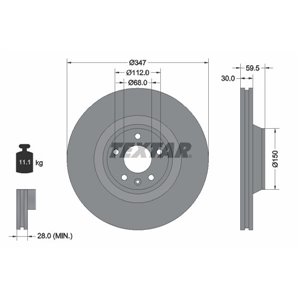 92132400 Brake Disc TEXTAR - Top1autovaruosad