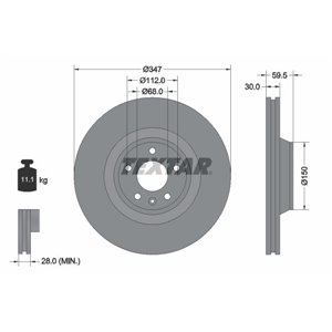92132400 Тормозной диск TEXTAR - Top1autovaruosad