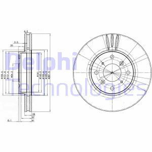 BG3516 Тормозной диск DELPHI     