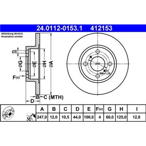 24.0112-0153.1 Тормозной диск ATE - Top1autovaruosad