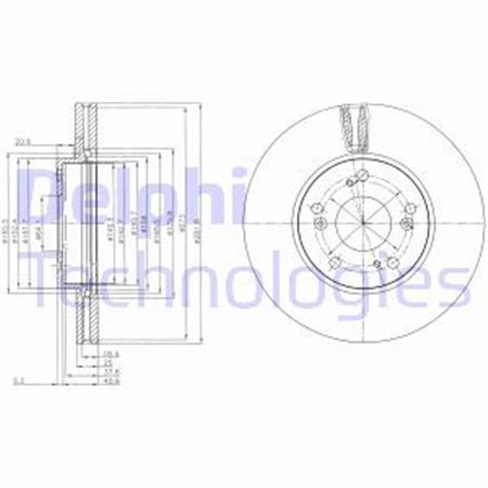 BG4119 Bromsskiva DELPHI