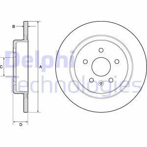 BG4760C Brake Disc DELPHI - Top1autovaruosad