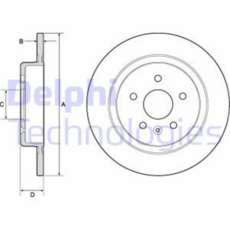 BG4760C Brake Disc DELPHI