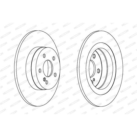 DDF1691C Brake Disc FERODO