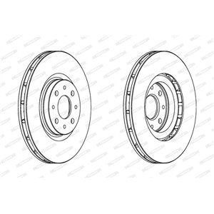 DDF1122 Тормозной диск FERODO     