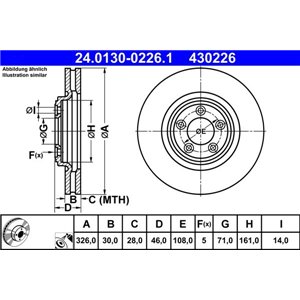 24.0130-0226.1 Тормозной диск ATE - Top1autovaruosad