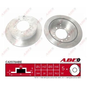 C42078ABE  Brake disc ABE 